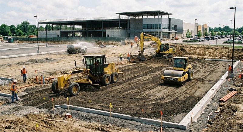 Parking Lot Excavation in Cypress, TX